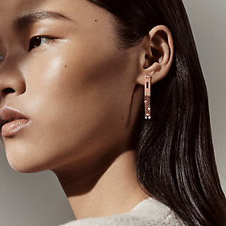 Hermes shop lock earrings